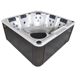 Hydrorelax Chinese Hot Tub Manufacturers Acrylic Balboa Massage Spa Bathtub Whirlpool Hydro Hot Tub Cover Outdoor For 5 Persons