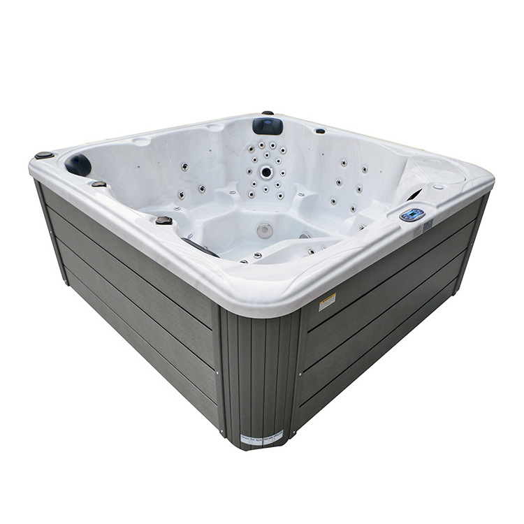 Luxury Hydrorelax Hot Tub Outdoor Swim Spa Acrylic Spa Bathtub With Massage Function