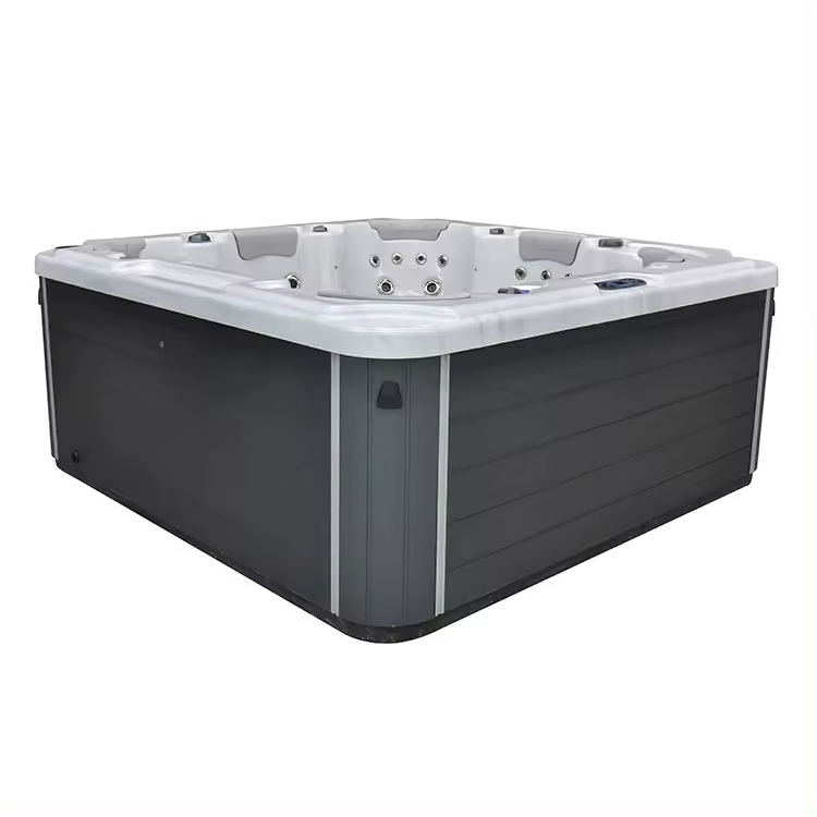 Hydrorelax spa massage 6 Person acrylic luxury freestanding bathtub air jetted hot tub outdoor