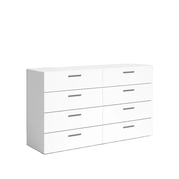 Lower mail charge wooden dresser for bedroom furniture spacing saving storage 8 drawers chest of drawer wooden dresser