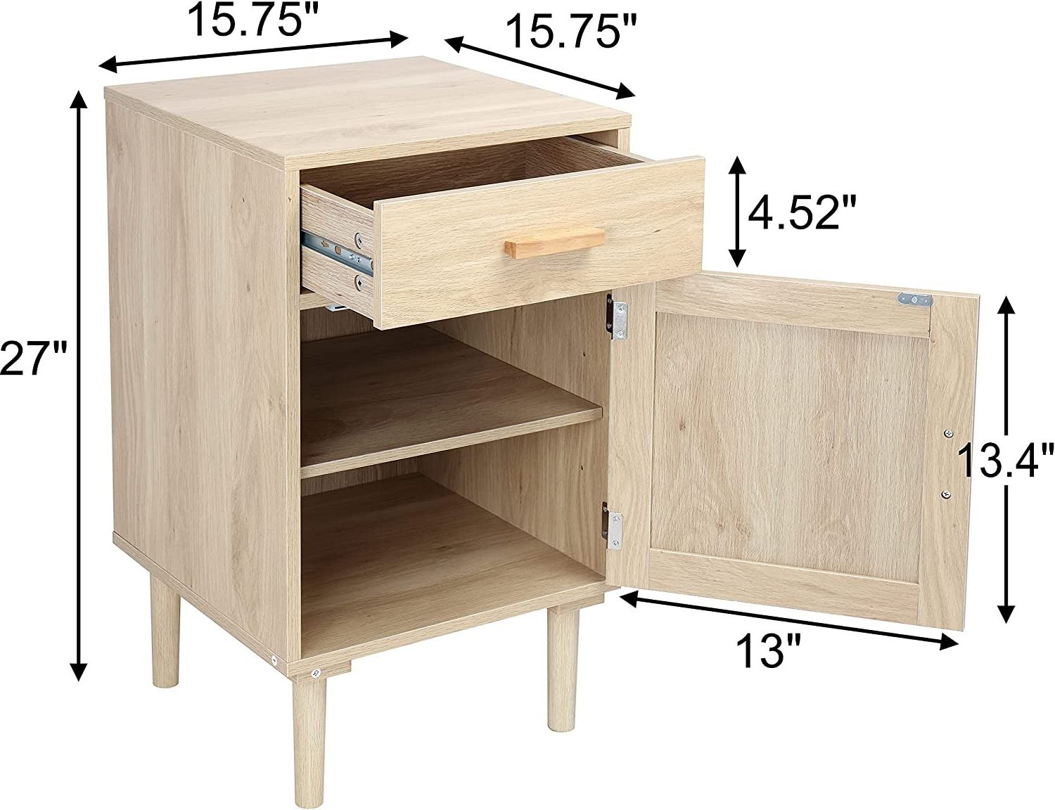 wholesale furniture Home Furniture Two Drawers Chest bamboo Cabinets Bedsides Night Stands Table with drawer nightstand