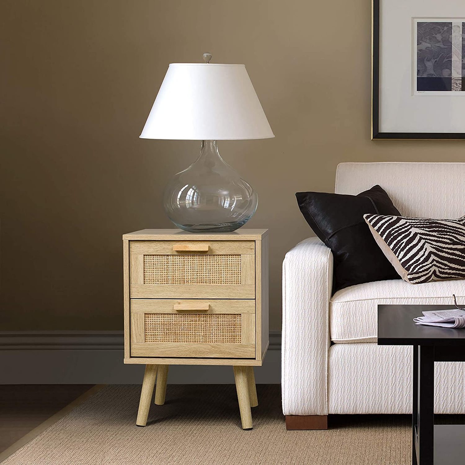 wholesale furniture Modern Design  Living Room rattan nightstand