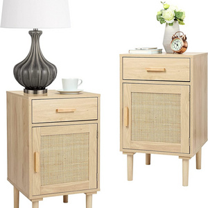 wholesale furniture Home Furniture Two Drawers Chest bamboo Cabinets Bedsides Night Stands Table with drawer nightstand