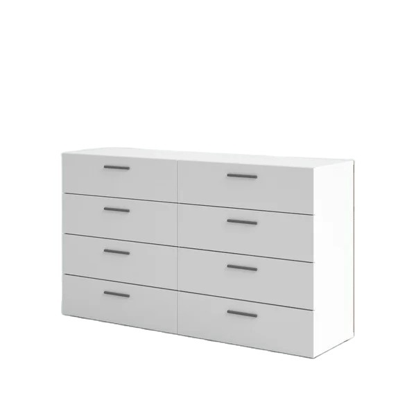 hot sale modern dresser for bedroom furniture spacing saving storage 6 drawers chest of drawer wooden dresser