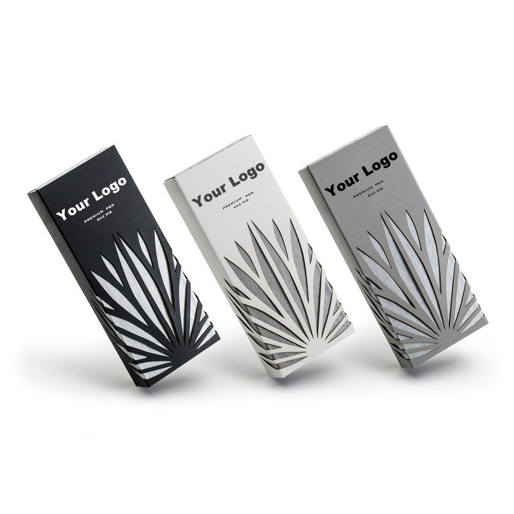 Logo Custom printed child proof 0.5ml 1ml 2ml pod paper box CR cart pen smoking child resistant packaging for disposable