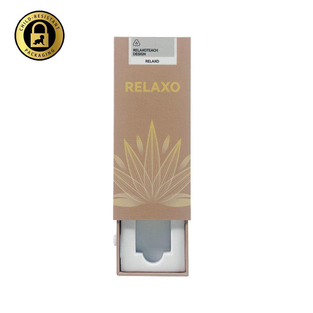 Custom print biodegradable packaging disposable paper box cart pen 0.5ml 1ml 2ml thick oil gift box pods paper package