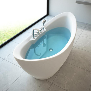 customize Acrylic material bath tub marble corner freestanding bathtub