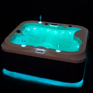 Outdoor whirlpool luxury acrylic hydro massage bathtub cheap price 3 person jacuzzis plug and play balboa spa hot tub