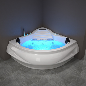 Bath tub jacuzi, romantic corner bathtub, tub 2 person bathtub whirlpool massage bathtubs