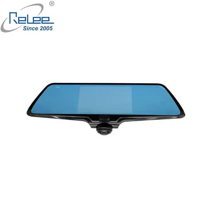 360 degree fish-eye 1080P Dual lens Car mirror Cam Recorder touch scree rear view g-sensor car camera Panoramic lens dashcamera