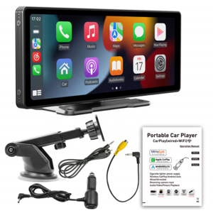 Cutting-edge MP5 Carplay 10.26 inch IPS HD Screen Wireless Carplay Android BT 5.1 FM System with Rear-view Screen