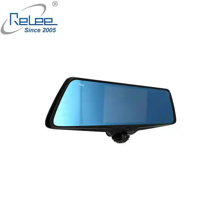 360 degree fish-eye 1080P Dual lens Car mirror Cam Recorder touch scree rear view g-sensor car camera Panoramic lens dashcamera