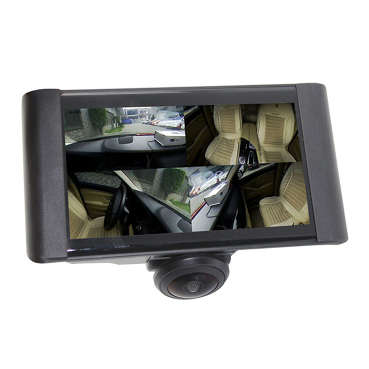 4.5Inch wider screen touch dashcam 360 degree all-view DVR camera panoramic car surveillance video recorder camera