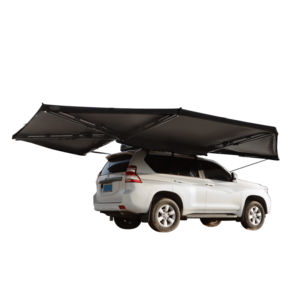 Hot Sale 270 Degree Manual Open Roof Umbrella Tent with Aluminium Alloy Car Side Awning With LED Light