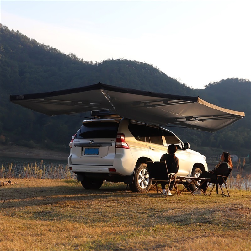 4WD Waterproof Car Awning Tent 270 Degree Large Free Standing 270XL awning Extended with side wall