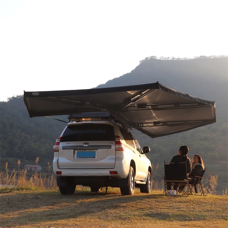 4WD Waterproof Car Awning Tent 270 Degree Large Free Standing 270XL awning Extended with side wall