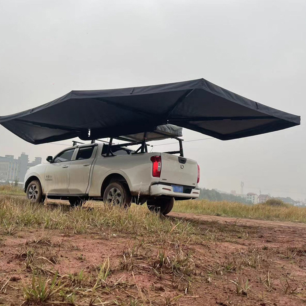 180 270 degree Awning Walls Free Standing  Truck Car Roof Tent Side Awning Led Awning for camping