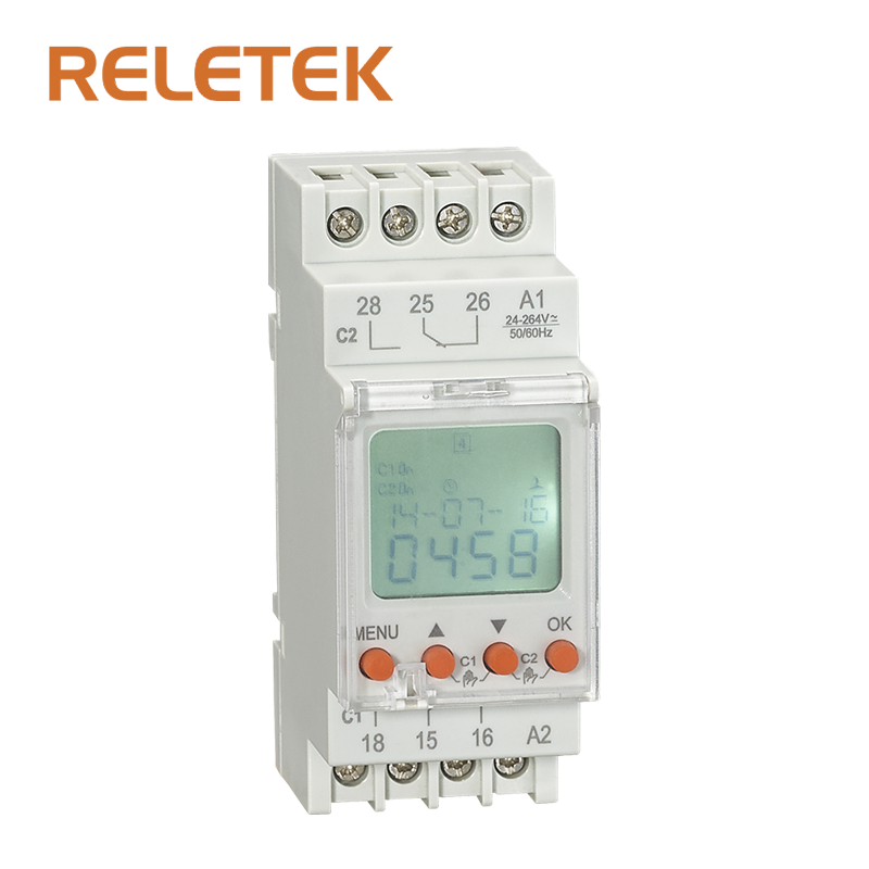 RELETEK Double Channel Astronomical Time Switch RD-TPA2,ac/dc24-246v, with  Function for Outside Lights, Relay Suppliers