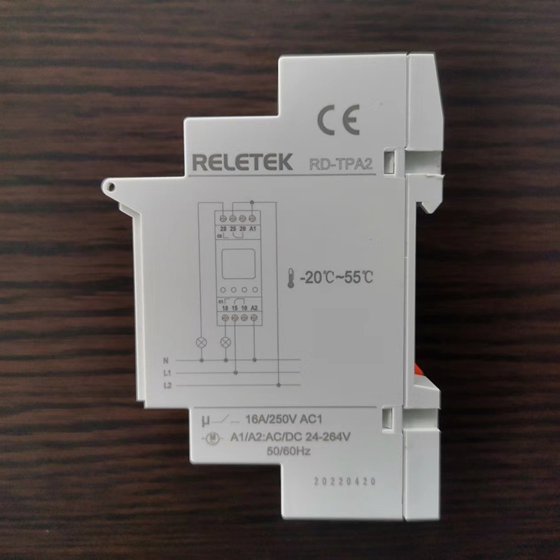 RELETEK Double Channel Astronomical Time Switch RD-TPA2,ac/dc24-246v, with  Function for Outside Lights, Relay Suppliers