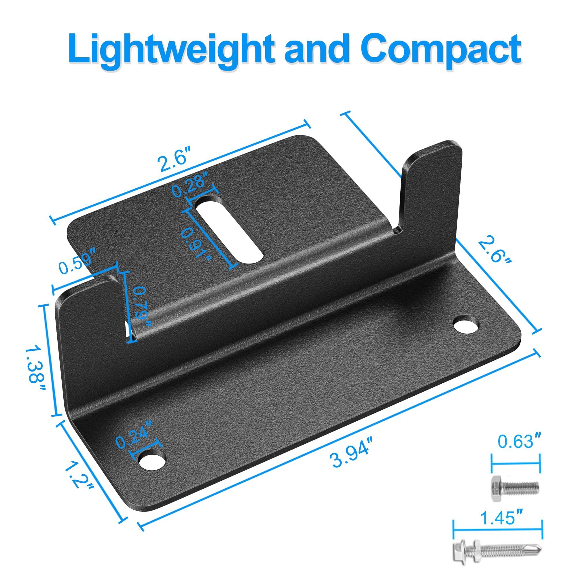 Solar Panel Mounting Bracket Aluminum Solar Panel Z Brackets Roof Solar Panel Bracket for RV, Boat, Wall and Other Installation