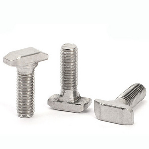 stainless t bolts and nuts  304 M8 M6 T Head track Bolt for aluminium profile