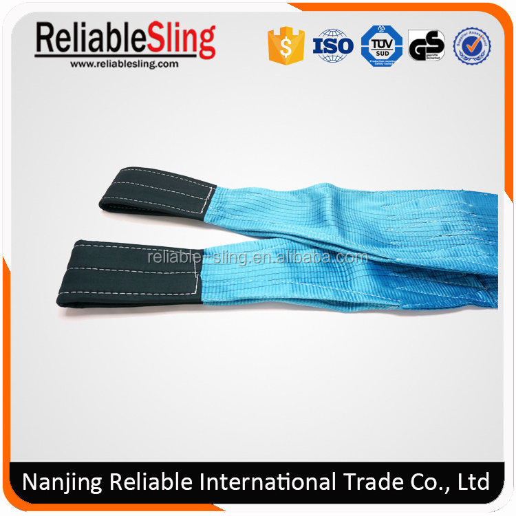 Polyester Heavy Duty Hoist Crane Lifting Belt with Loop Ends