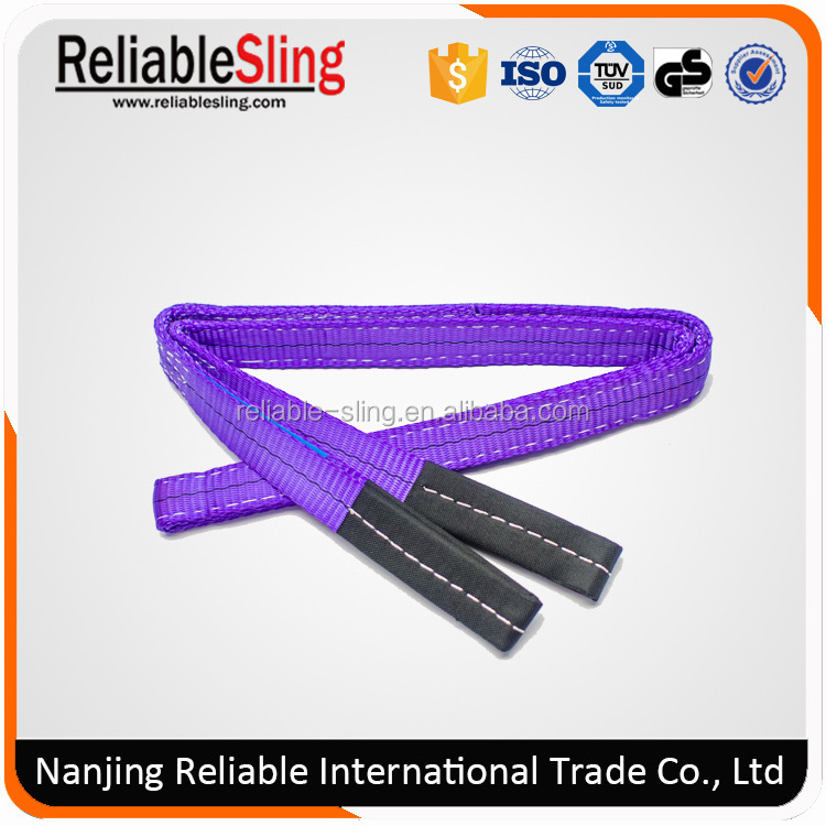 Polyester Heavy Duty Hoist Crane Lifting Belt with Loop Ends