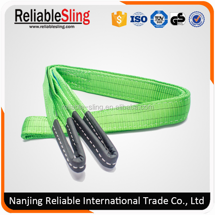 Polyester Heavy Duty Hoist Crane Lifting Belt with Loop Ends