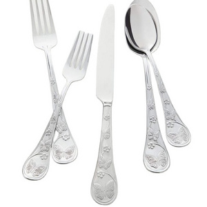 Italian Restaurants Supplies Cutlery Set With LID High Shinny Pure Steel Handcrafted Metal Cutlery Set Made In India