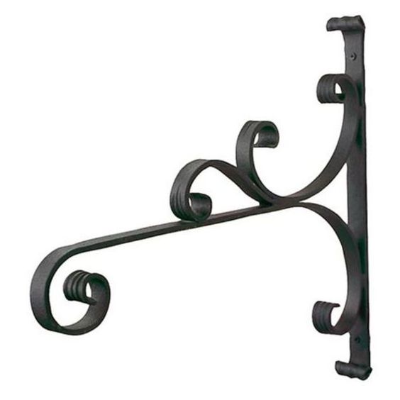 Organize For Garden Uses Cast Iron Hook Planter Holder Stand For Outdoor Uses Decorative European Style Metal iron Wall Hooks