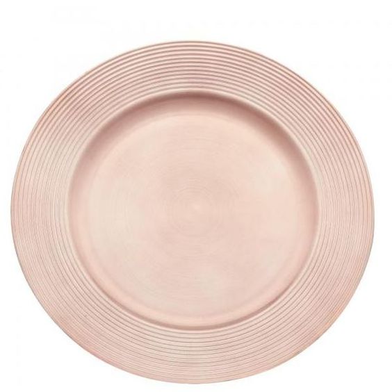 Copper Tone Elegant Charger plate OEM Customized Factory Kitchen Dinning Supply Serving Plate For Food Accessory Charge plate