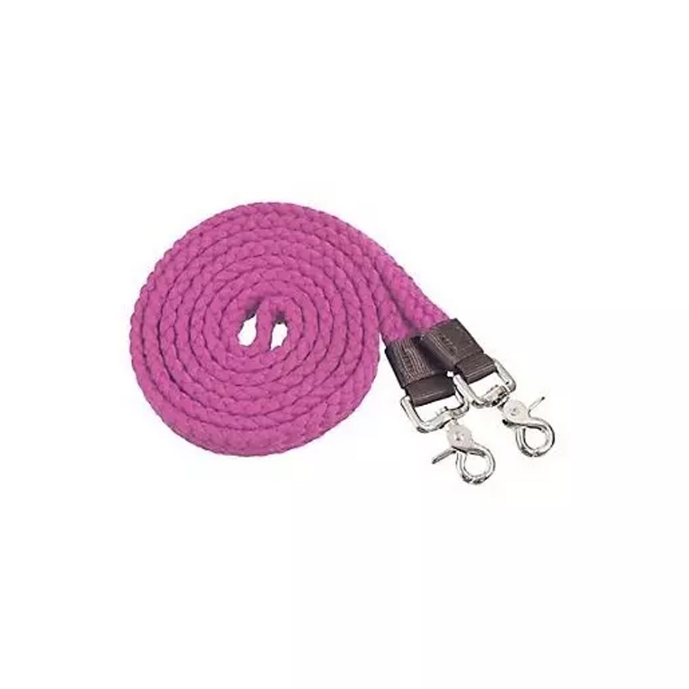 Horse Walking And Training Polyester Horse Reins With Brass Fitting