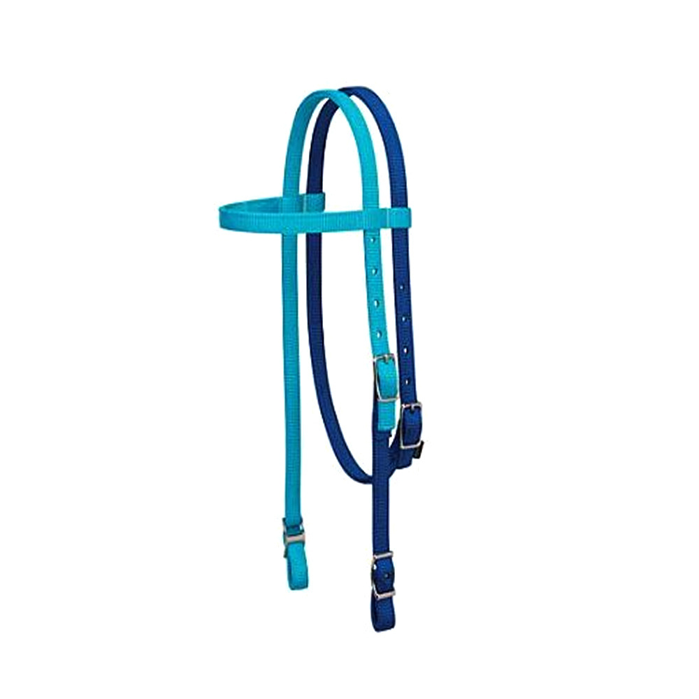 Horse Riding Product Buy Mosaic Design Two Tone Nylon Headstall Available In All Sizes