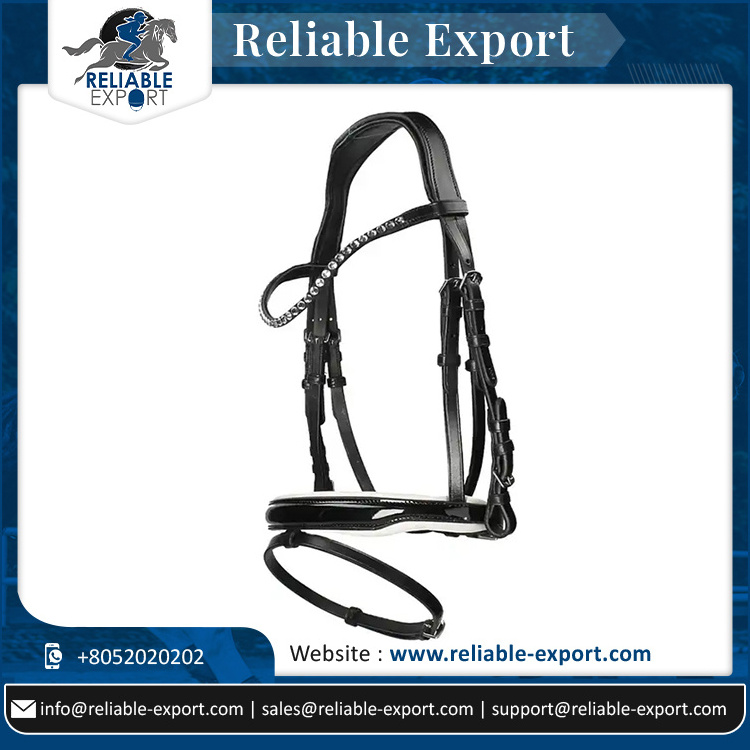 High Quality Leather Horse Bridle with Anatomic Shape and Soft Padded Headpiece At Affordable Price