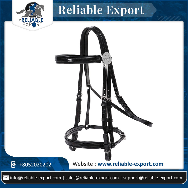 High Quality Leather Horse Bridle with Anatomic Shape and Soft Padded Headpiece At Affordable Price