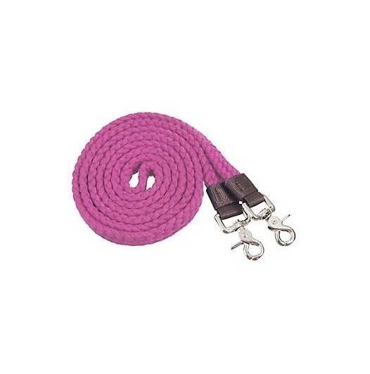 Horse Walking And Training Polyester Horse Reins With Brass Fitting