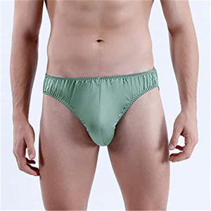 Mens Fat Satin Thong Panties Gay Sexy Underwear G-Strings Briefs Silk Satin Thong Gaff Panties