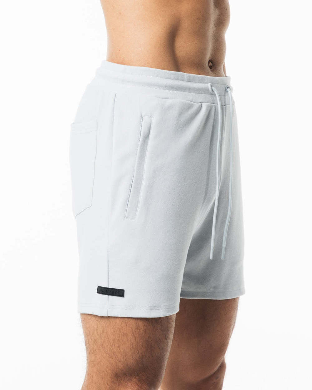 Custom Cotton French Terry Shorts for Men Relaxed Fit Shorts Identity Bottoms Sporty 6 Inch Inseam Shorts