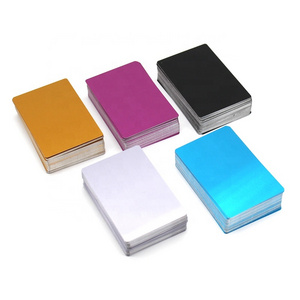 Colored aluminum alloy sheet Laser Marking Engraving Debugging metal card making material isolation board