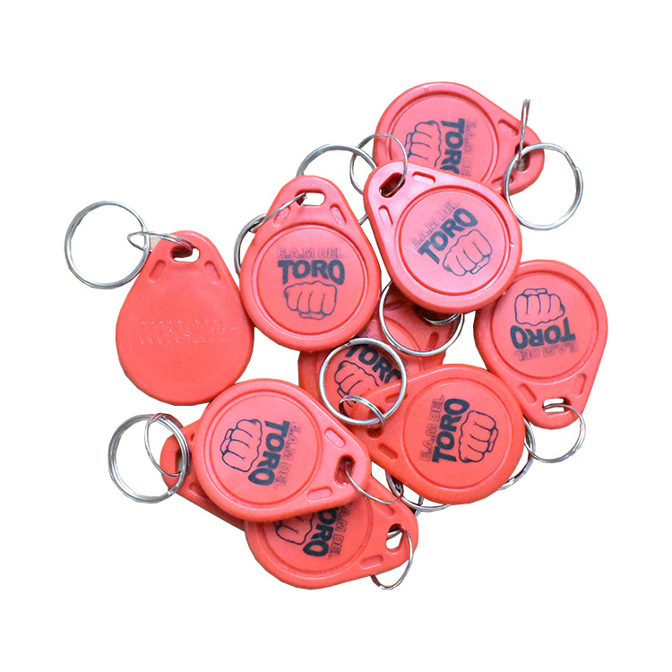 Reliablerfid 125Khz RFID key fobs T5577 rewritable proximity access control hotel keychain keyfob