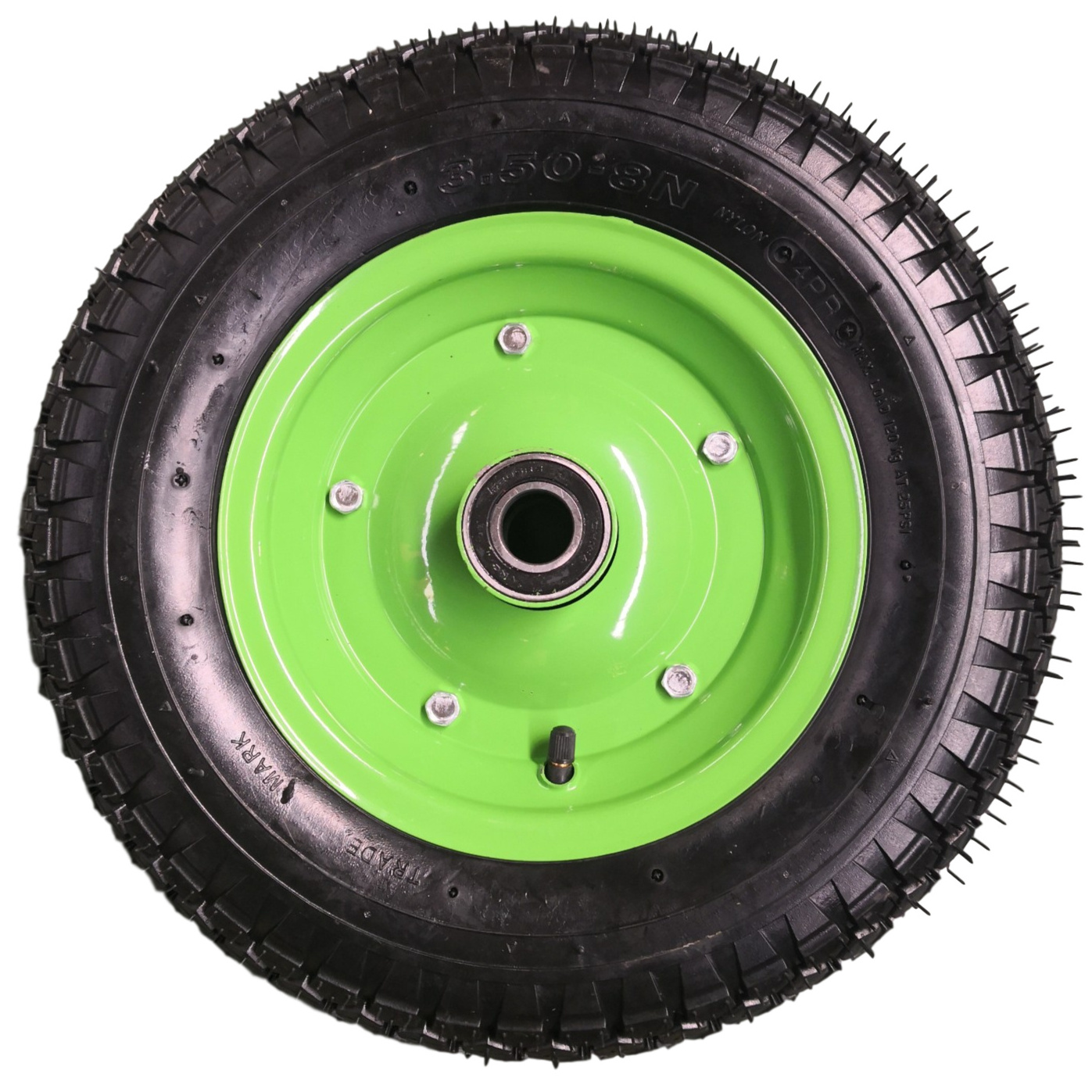 wheelbarrow pneumatic air wheel tyre 3.50-8 high quality  4PR tyre and tube for wheelbarrow