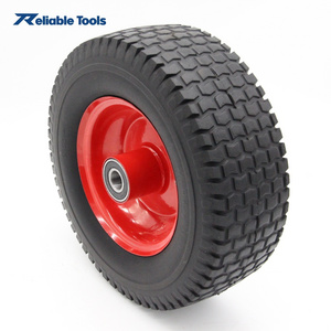 Flat Free 13inch PU Foam wheel 5.00-6 tools car wheel for beach carts