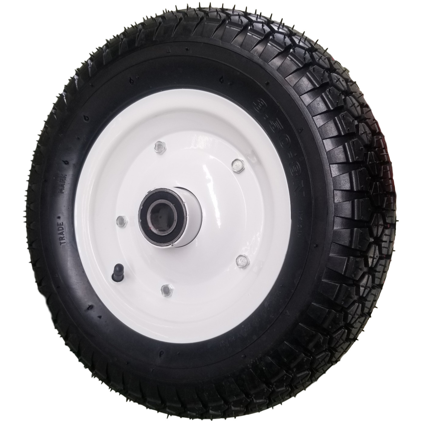 wheelbarrow pneumatic air wheel tyre 3.50-8 high quality  4PR tyre and tube for wheelbarrow