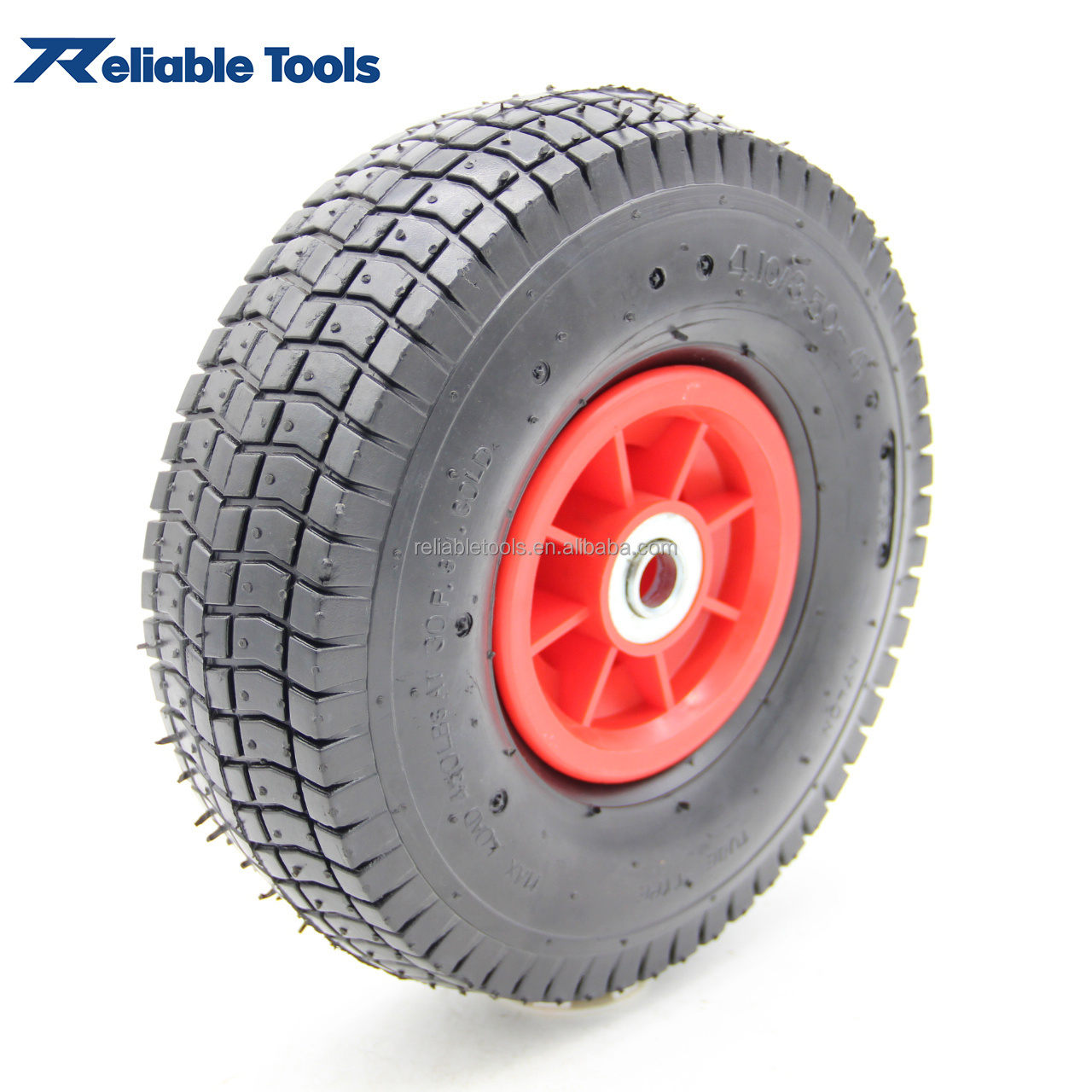 wheelbarrow pneumatic air wheel tyre 3.50-8 high quality  4PR tyre and tube for wheelbarrow