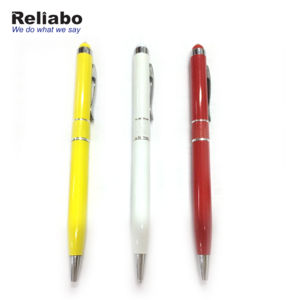 Reliabo Unique Products Slim Multi-function Ballpoint Metal Led Flashlight Pen With Light