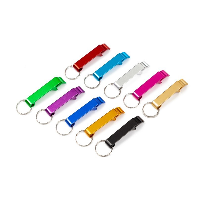 Custom Logo Small Bottle Opener Keychain Customized Metal Opener Stainless Steel Ring Keyring Multi Can Beer Bottle Openers