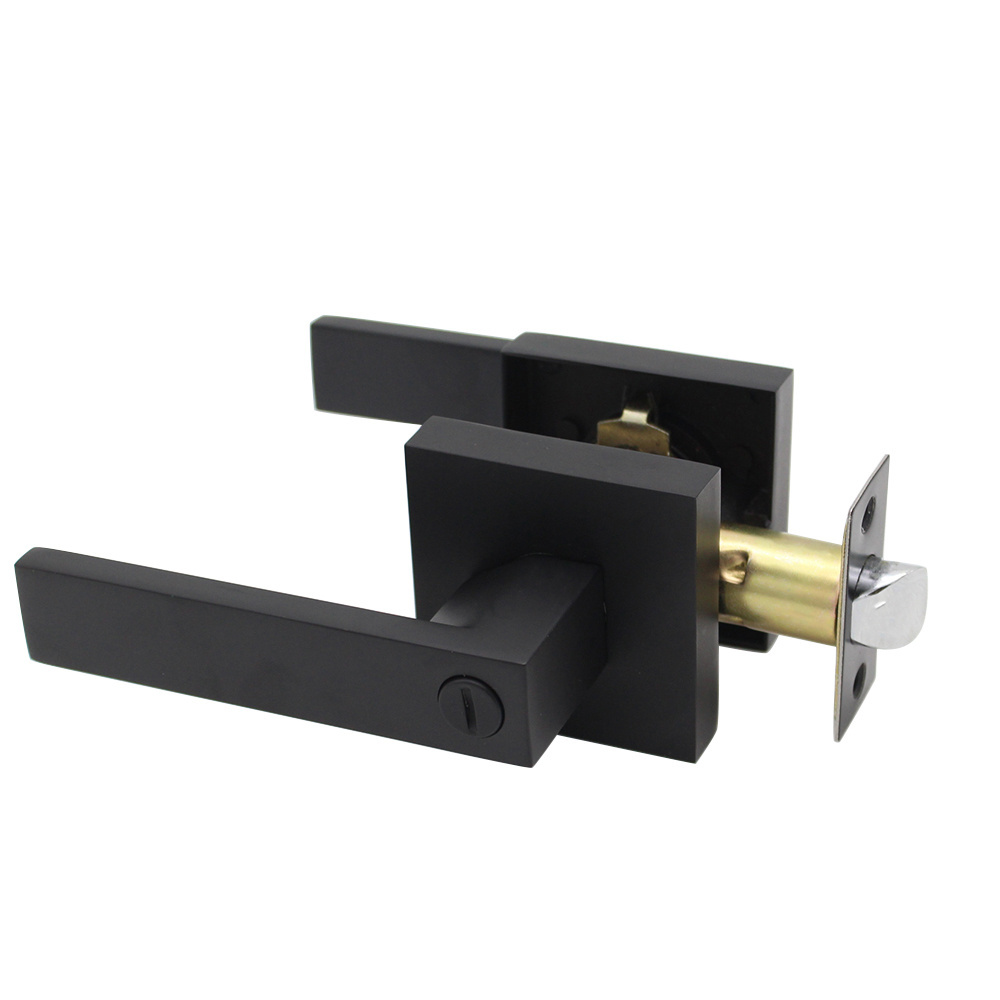 Popular north and south america matt black interior bathroom door lock