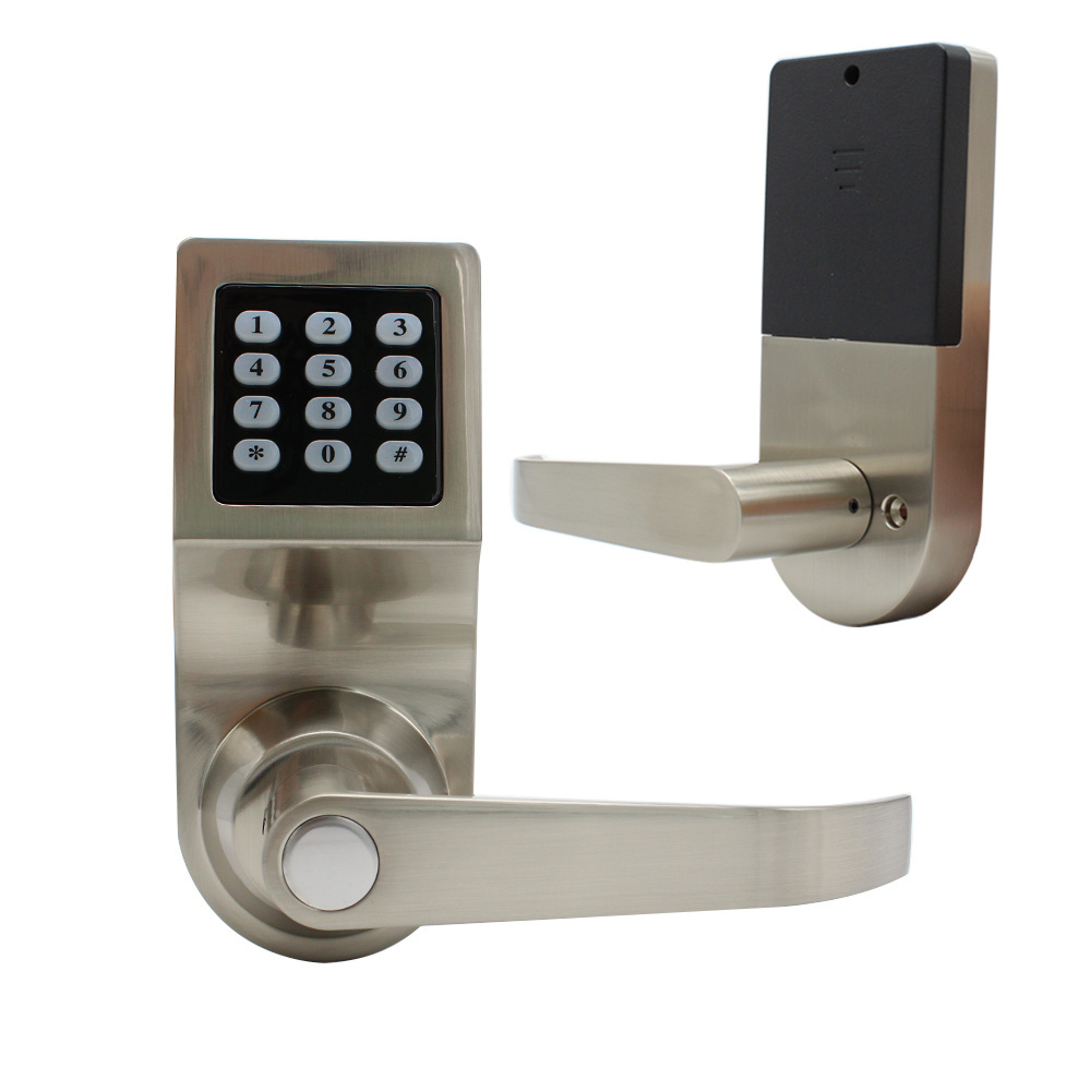 Digital door lock with handle Key Card smart lock with Password unlock function