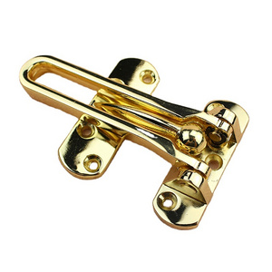 Heavy duty polish gold swinging bar slide bolt entry security door guard security lock RDA-16