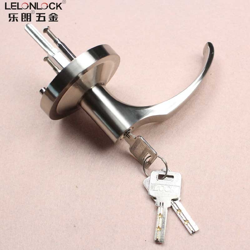 Exterior lever trim lock hardware fitting door handle for push/ press bar panic exit device